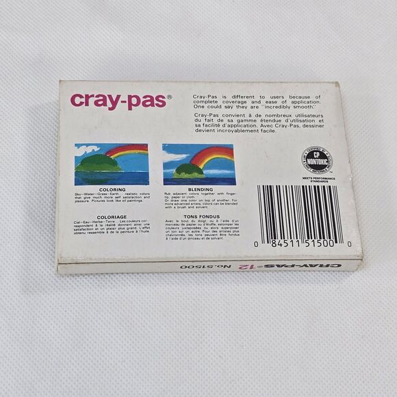 Cray-pass Oil Pastels 12 Sticks Sakura Made In Japan #51500 Drawing Art Vintage - Picture 2 of 6